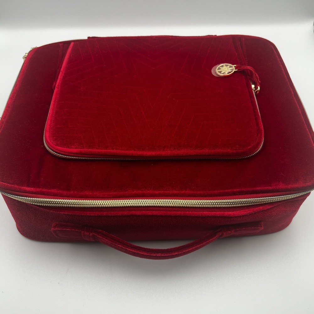 2023 ESTEE LAUDER CHRISTMAS LIMITED EDITION MAKEUP CASE TRAVEL BAG DOUBLE ZIP